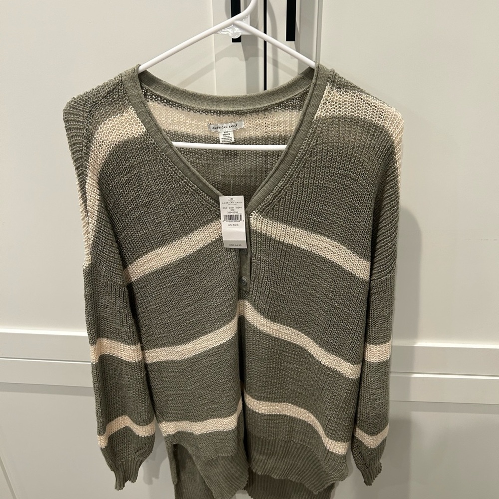 NWT AE Oversized Tunic Length Sweater Sz XS/S